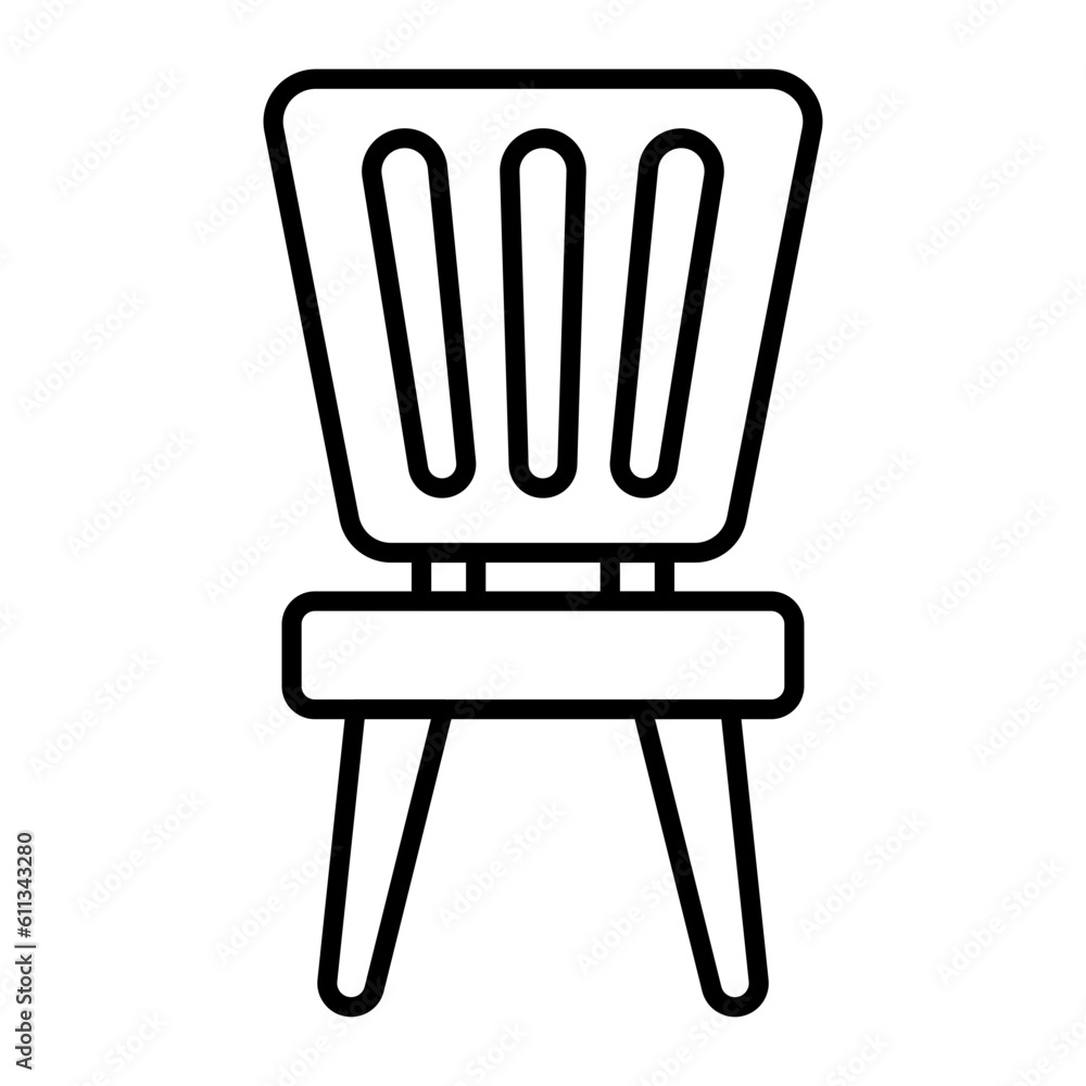 Chair Thin Line Icon Chair Thin Line Icon