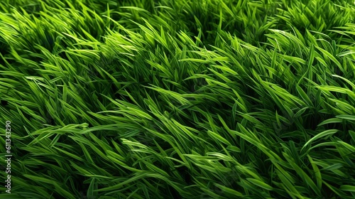 Fresh Green Grass Field Texture