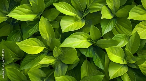 Fresh Green Leaves Natural Pattern