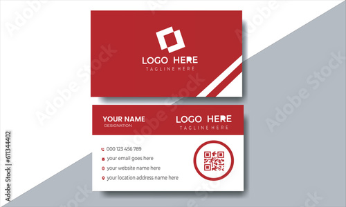 modern name card and business card and red colour. © Art