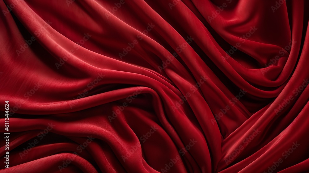 Fototapeta premium Rich Velvet Fabric Folds