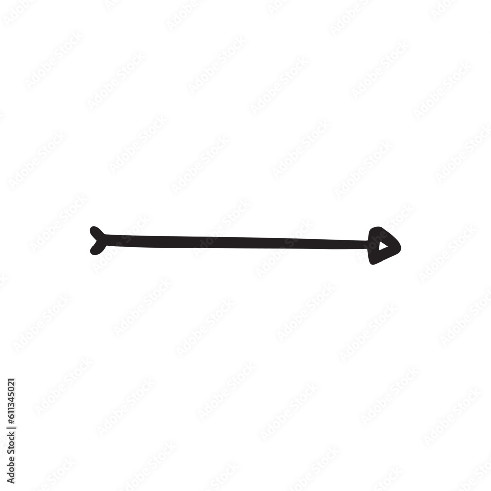 arrow icon hand drawn isolated arrow icon hand drawn isolated