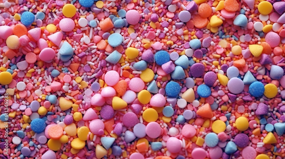Colorful Candy Sprinkles Texture Colorful Candy Sprinkles Texture