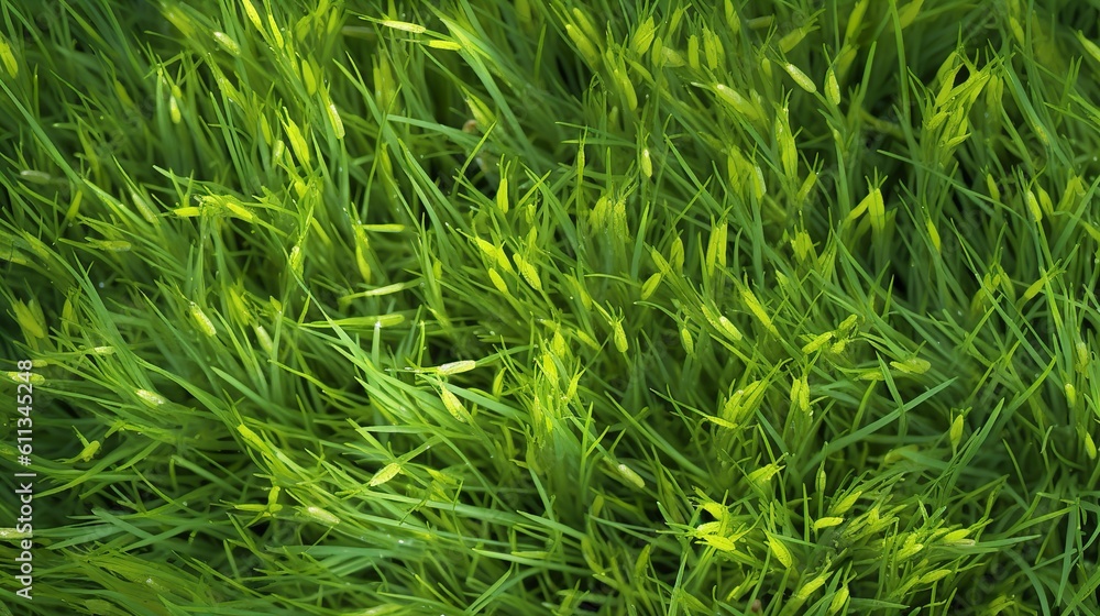 Fresh Spring Meadow Grass Texture