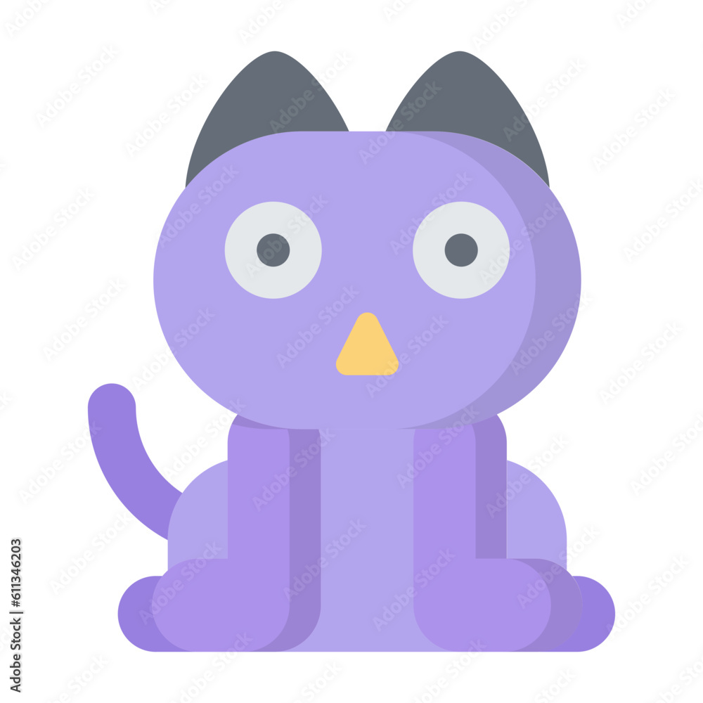 Cat Flat Icon