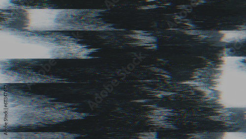 Glitch noise static television VFX. Visual video effects stripes background, CRT tv screen no signal glitch effect