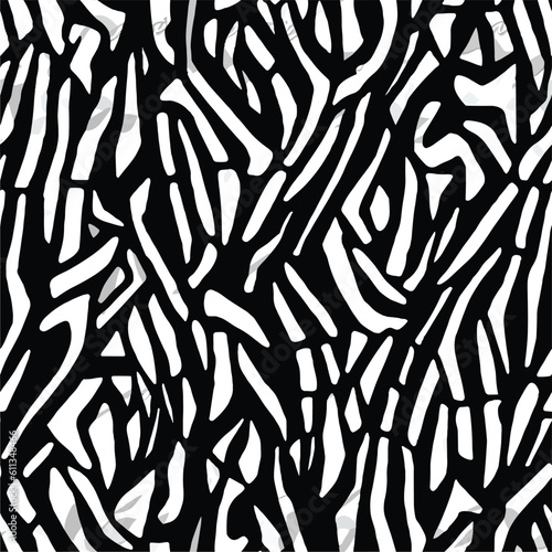Seamless Colorful Abstract Zebra Pattern.  Seamless pattern of Abstract Zebra in colorful style. Add color to your digital project with our pattern 