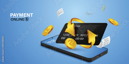 Cash back, money saving vector concept with dollar coins, wallet, arrows, credit card.Guarantee bonus program finance sticker. Online shopping, cash back sale offer emblem,Cash back service, financial
