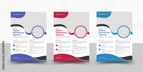 Corporate creative business flyer template design, colorful business flyer, vector template design, or business poster template design