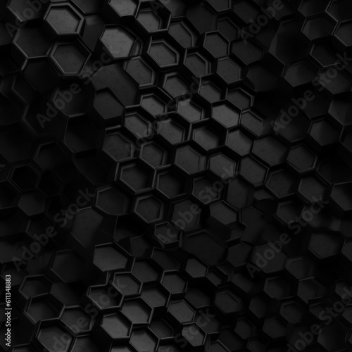 Dark abstract background organic shapes Abstract geometric mosaic seamless pattern created with Generative AI technology