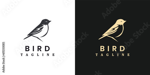 sparrow bird logo design photo