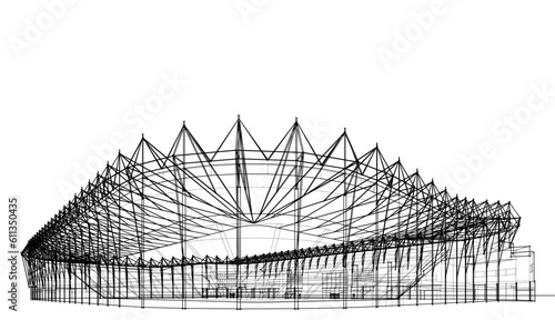 Sketch of a stadium