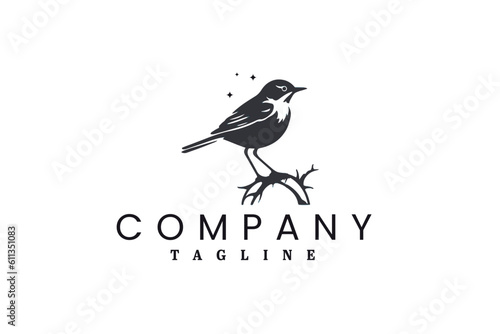 sparrow bird logo design
