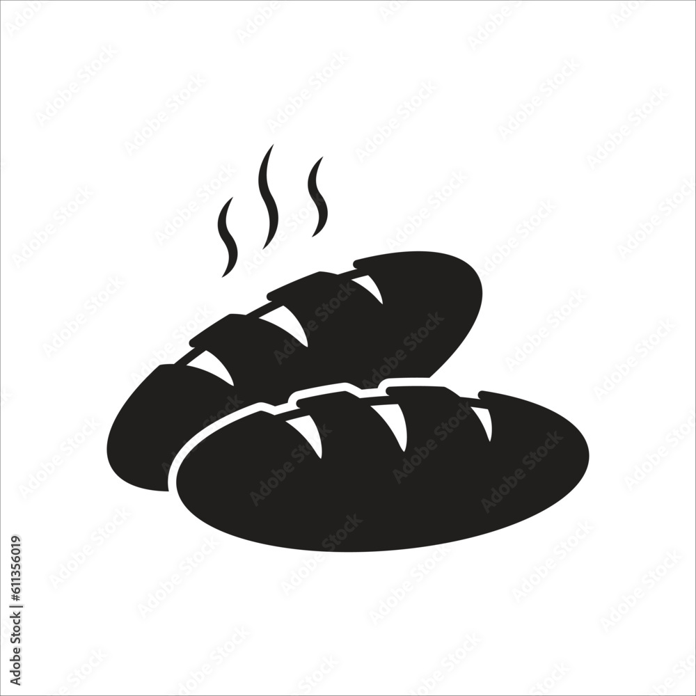 bread icon simple design art eps 10