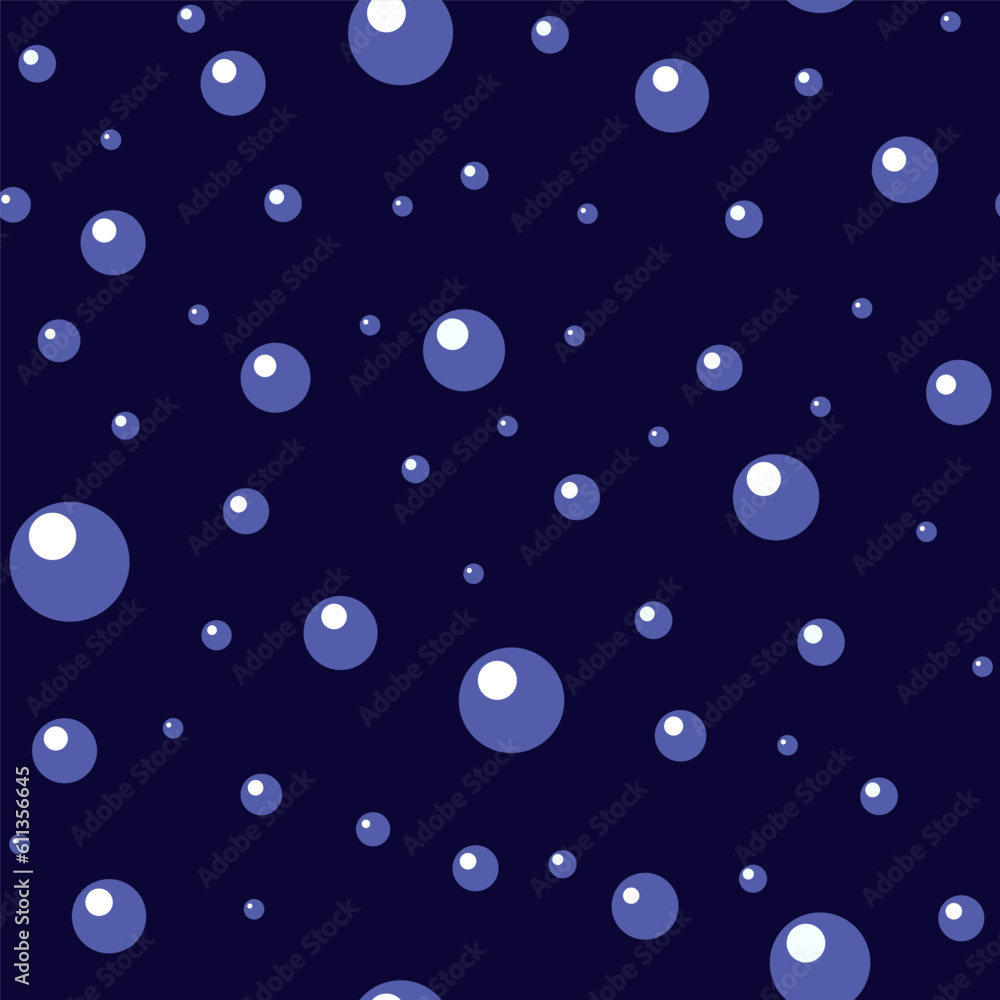 Seamless pattern with soap bubbles. Vector background.