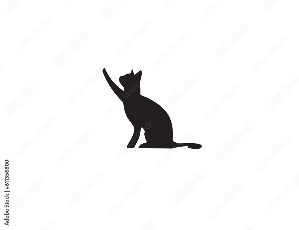 HAND DRAWN CAT ICONS IN VECTOR