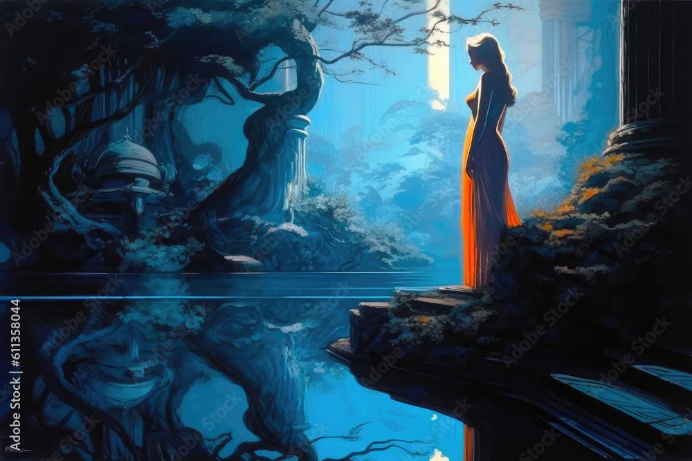 The Muted Symphony: A Melancholic Beauty. Generative AI The Muted Symphony: A Melancholic Beauty. Generative AI