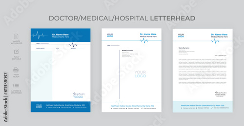 Medical Prescription Template. Healthcare pad doctors letterhead design. pharmacy and hospital vector paper blank sheet, medical prescription.