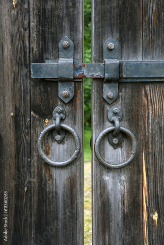 old wooden door