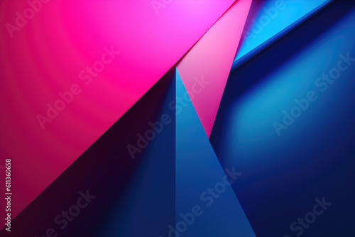 Vibrant Hues: Shades of Blue and Pink. Generative AI