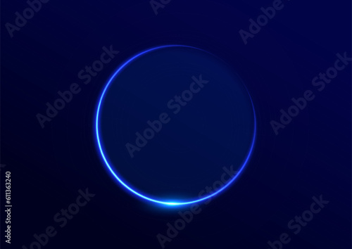 Abstract light neon background. luminous circle. Luminous spiral cover. Wake wave, fire path trail line and swirl effect curve. Food isolated. space tunnel. Ellipse shimmery color. Blue shiny glitter.