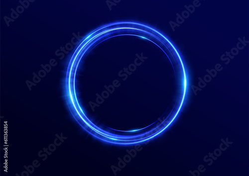 Abstract neon background. luminous circle. Luminous spiral cover. Wake wave, fire path trail line and swirl effect curve. Food isolated. space tunnel. Ellipse shimmery color. shiny glitter