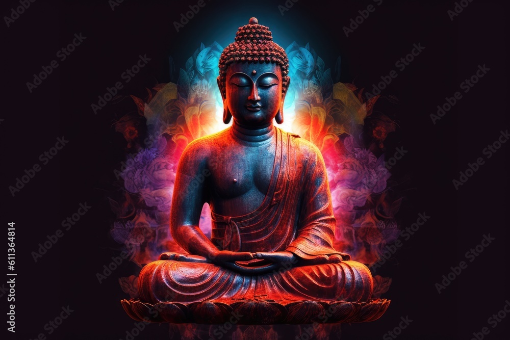 Calm and Enlightened Buddha Statue Calm and Enlightened Buddha Statue