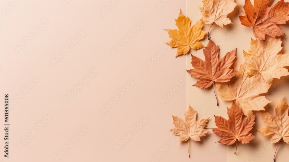 Autumn Maple Leaf Border Autumn Maple Leaf Border
