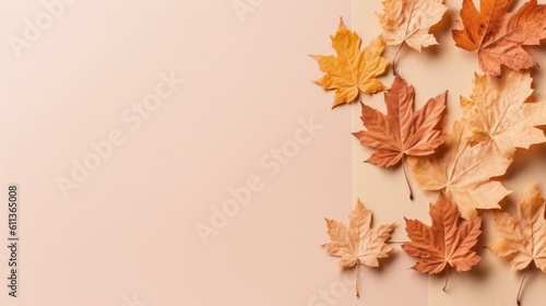 Autumn Maple Leaf Border