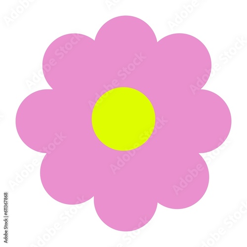 pink and yellow circle