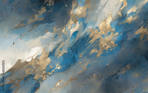 Anime abstract illustration background,created with generative ai tecnology.