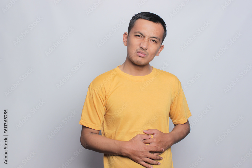 Obraz premium Asian young man with the expression