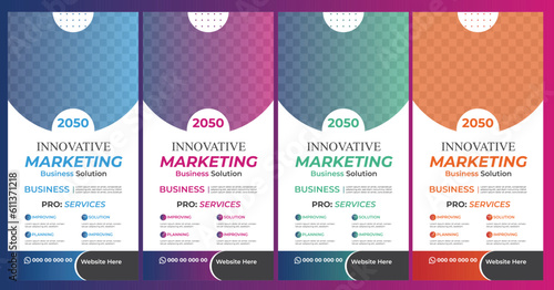 Modern Business Roll Up Banner Design