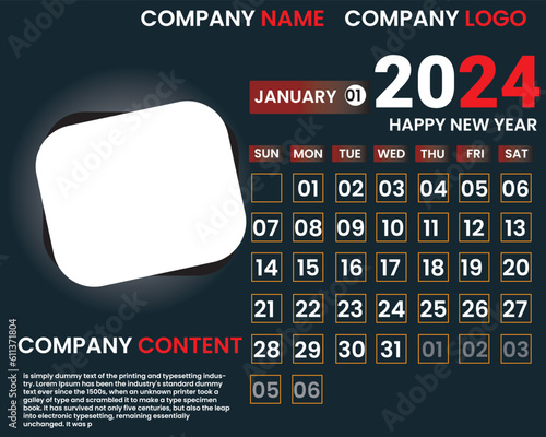 Calendar, Desk calendar, Wal calendar 2024