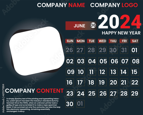 Calendar, Desk calendar, Wal calendar 2024