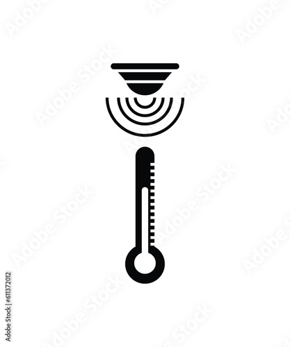 temp sensor icon, vector best flat icon.