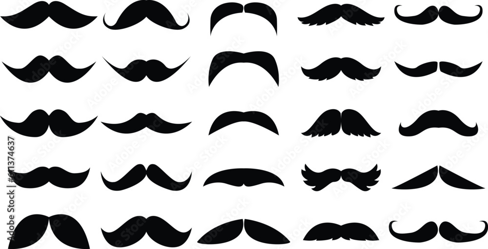 mustache set vector mustache set vector