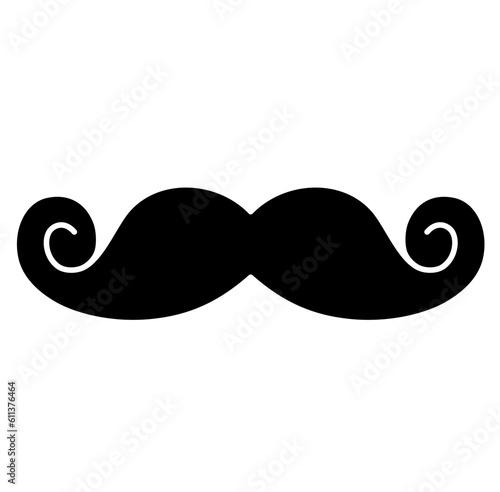 Cute mustache beard silhouette dad fathers day silhouette 