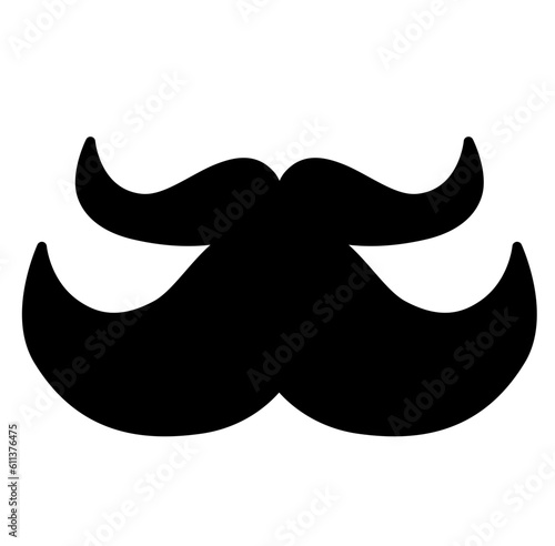 Cute mustache beard silhouette dad fathers day silhouette 