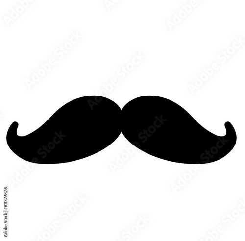 Cute mustache beard silhouette dad fathers day silhouette 