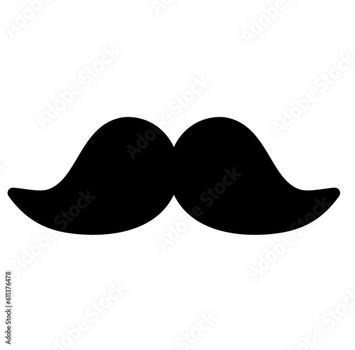 Cute mustache beard silhouette dad fathers day silhouette 
