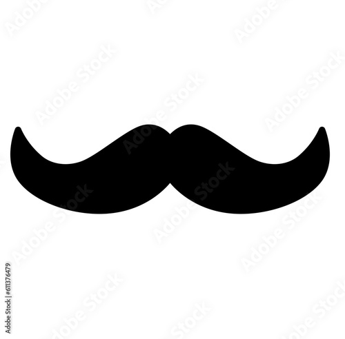 Cute mustache beard silhouette dad fathers day silhouette 