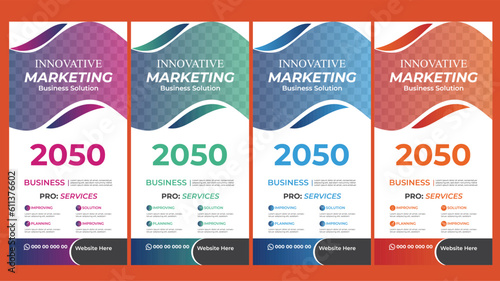 Modern Business Roll Up Banner Design