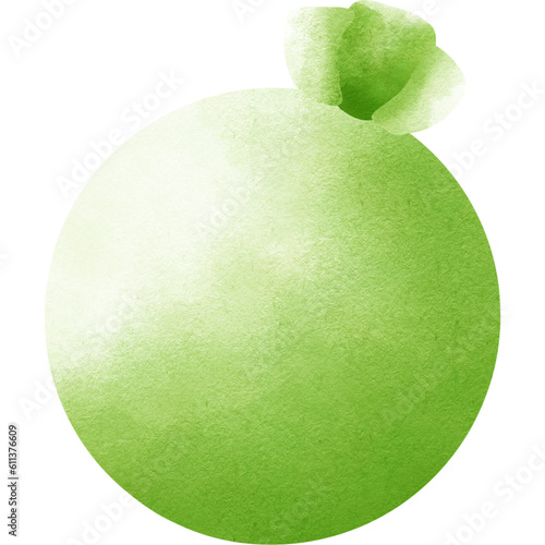 green christmas ball