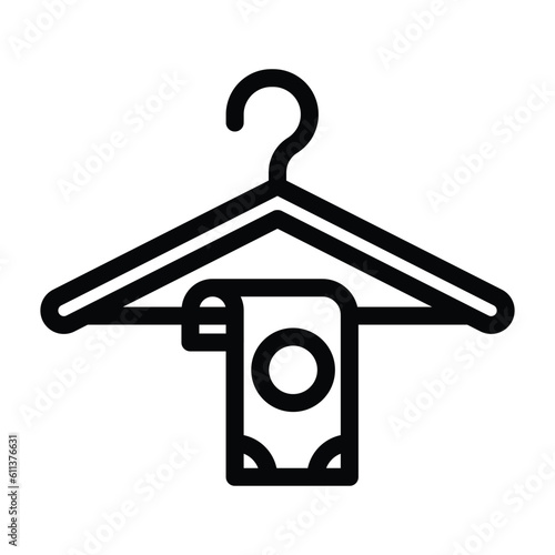 money laundering line icon illustration vector graphic
