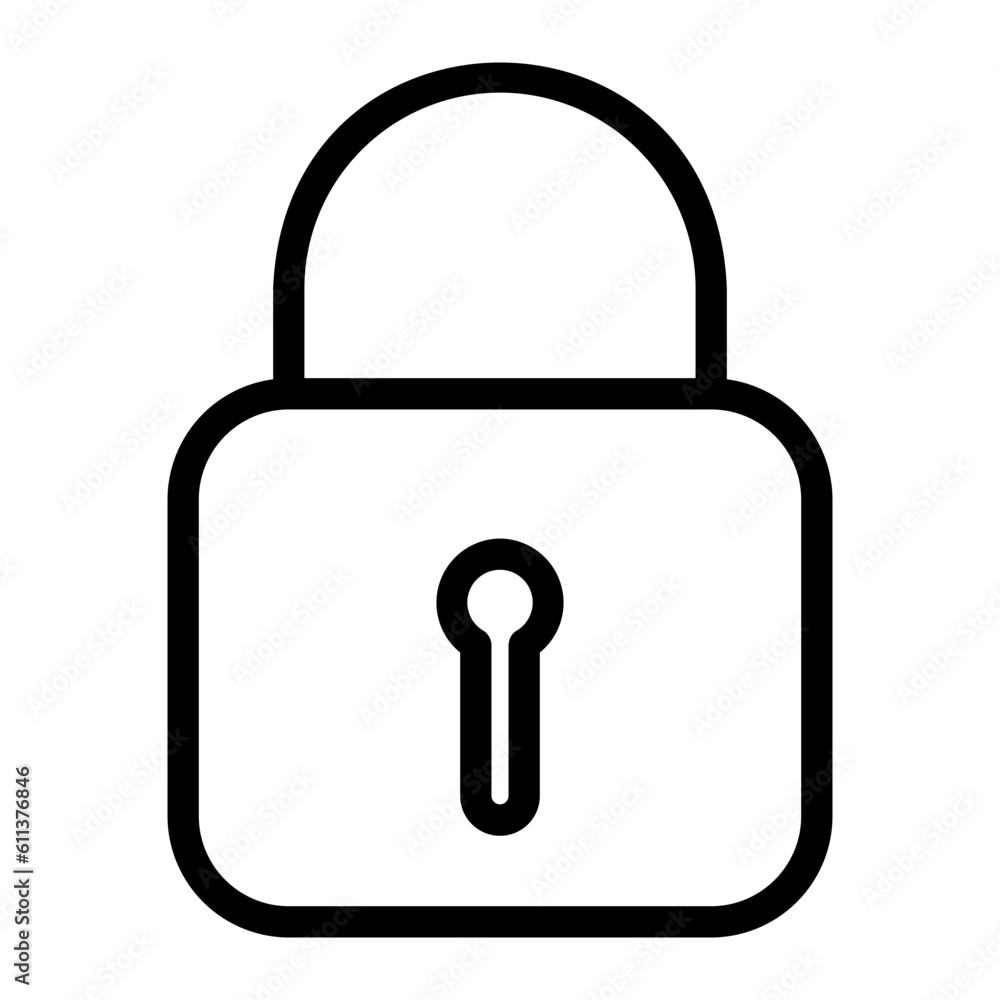 lock line icon lock line icon