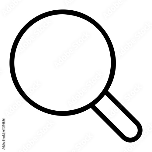 magnifying glass line icon