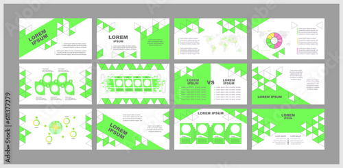 Startup company presentation templates set. Venture capital. Business investment. New product development. Ready made PPT slides on white background. Graphic design. Arial, Myriad Pro fonts used