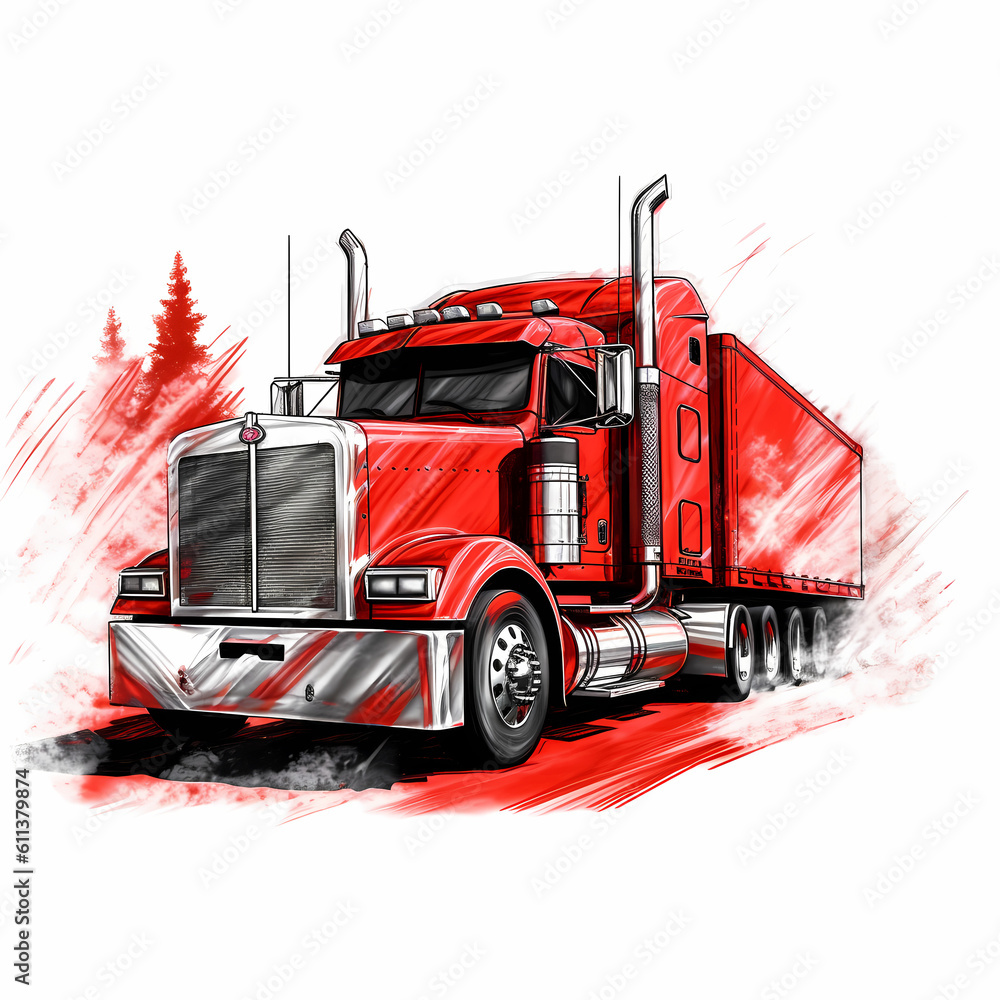 Big Truck Illustration Big Truck Illustration