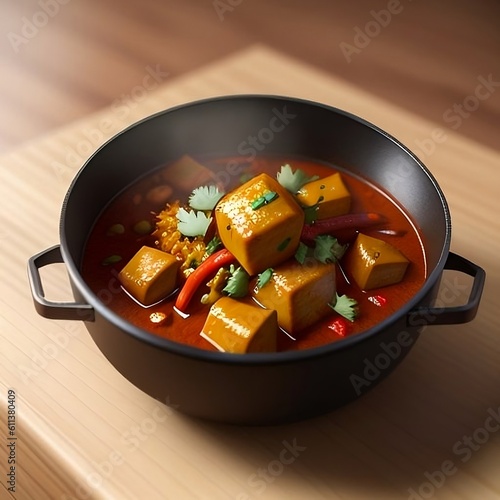 Hyper-Realistic 3D Food and Curry Design: An Ultra-Realistic Culinary Delight